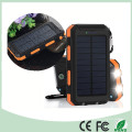 Waterproof Dual USB Mobile Phone Solar Power Bank Charger with Dual LED Light (SC-6688)